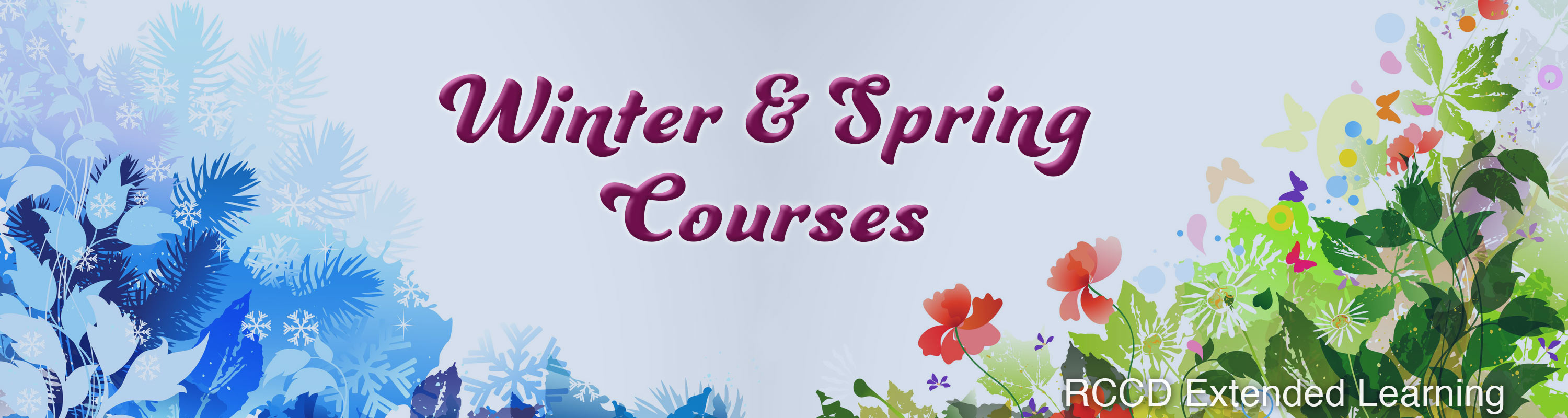 Winter & Spring 2026 Certificates & Classes banner